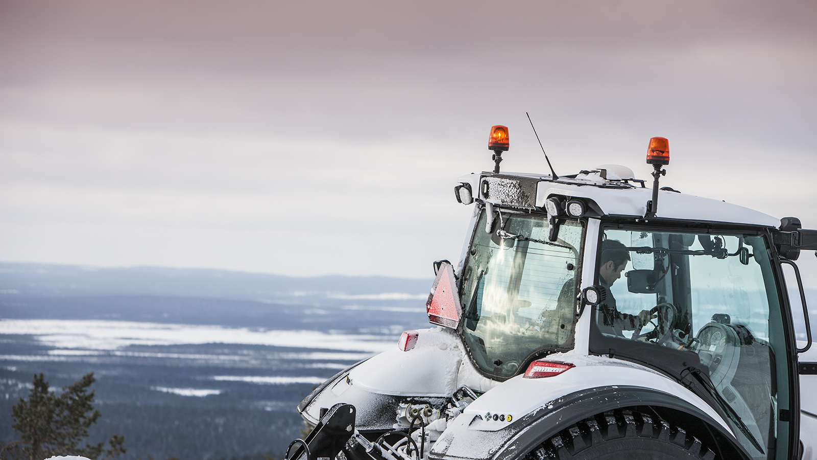 valtra tractor cabin people talking